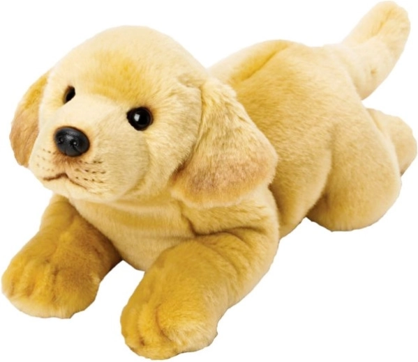 Plush Labrador Dog Lying Down 38 cm