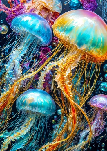 Enjoy puzzle Jellyfish Glow 1000 pieces