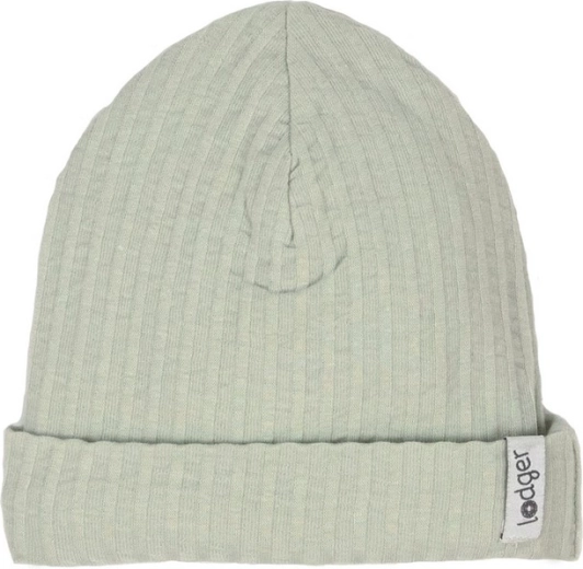 Lodger Beanie Seersucker Silk cotton beanie 0–6 months