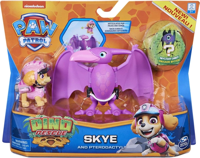 Paw Patrol Dino Rescue figures Skye and Pterodactyl