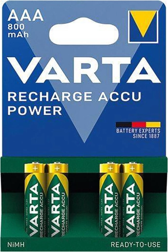 Акумулаторни микропалчикови батерии AAA 800 mAh Varta (4 бр.)