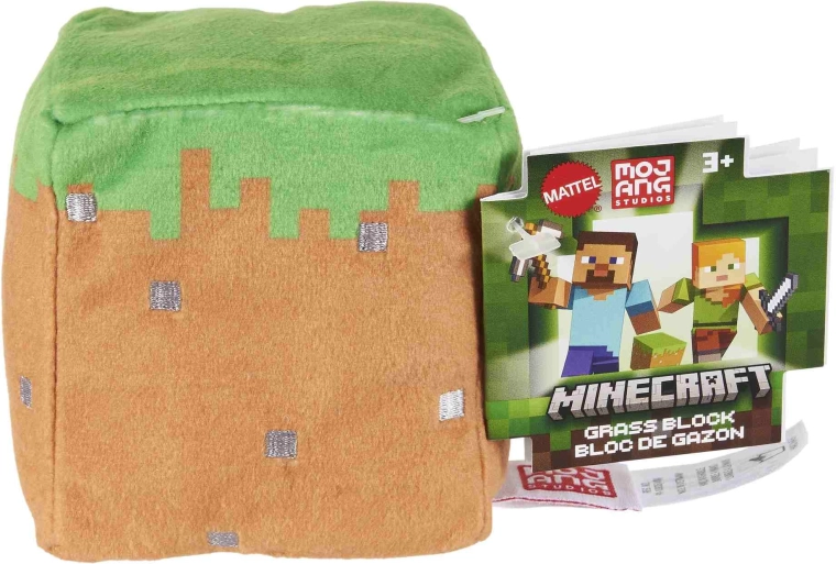 Плюшено кубче Minecraft, асортимент - 1 брой