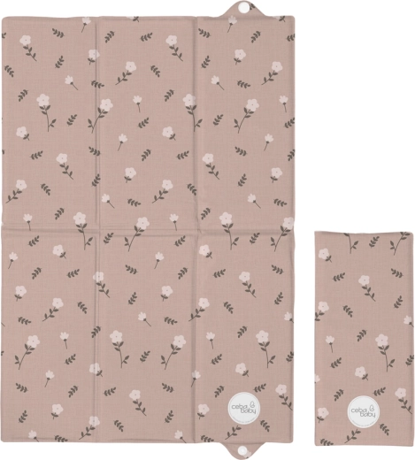 Ceba Baby пътна подложка за повиване Basic petite blossoms 60 × 40 cm