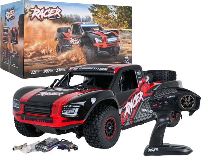 Off-road RC Car Race 1:12, Black and Red