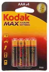 Kodak Alkaline Max AAA алкални батерии 1,5 V, 4 бр.