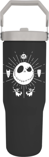 Пътуваща термочаша с дръжка THE NIGHTMARE BEFORE CHRISTAS, черна