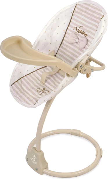 Многофункционален столче за хранене и люлка за кукли 3 в 1 Verona