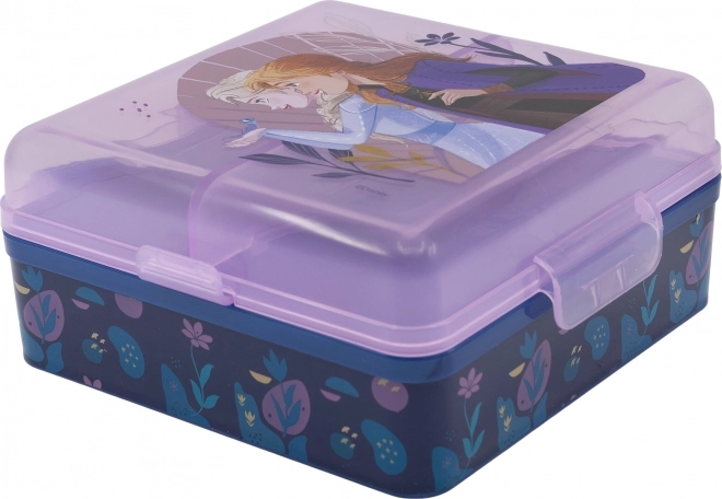Квадратна кутия за закуска FROZEN – Доверете се на пътя