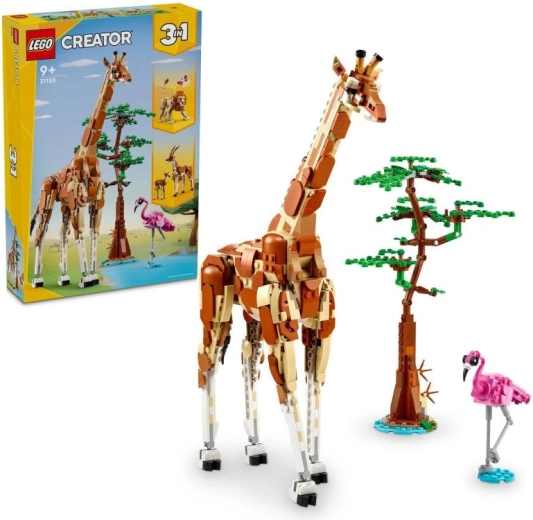 LEGO Creator 3 в 1 сафари животни – жираф, газели и лъв