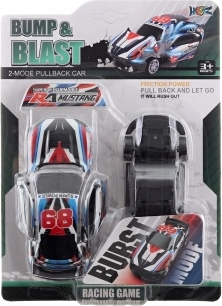 Transforming sports car with pull-back drive