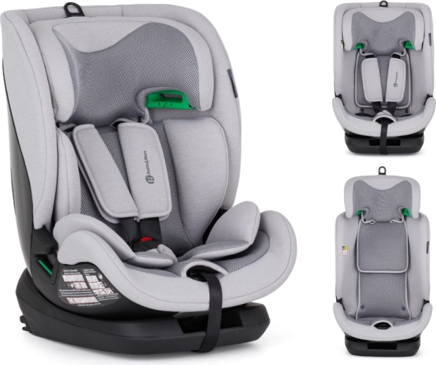 Детско столче за кола Petite&Mars Prime Pro i-Size gentle grey air 76–150 см (9–36 кг)