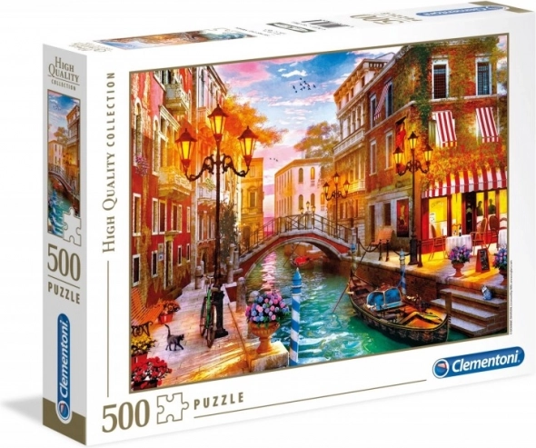 Пъзел 500 части CLEMENTONI High Quality – залез над Венеция