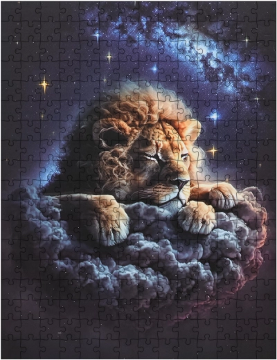 300-piece Puzzle – Lion in the Clouds
