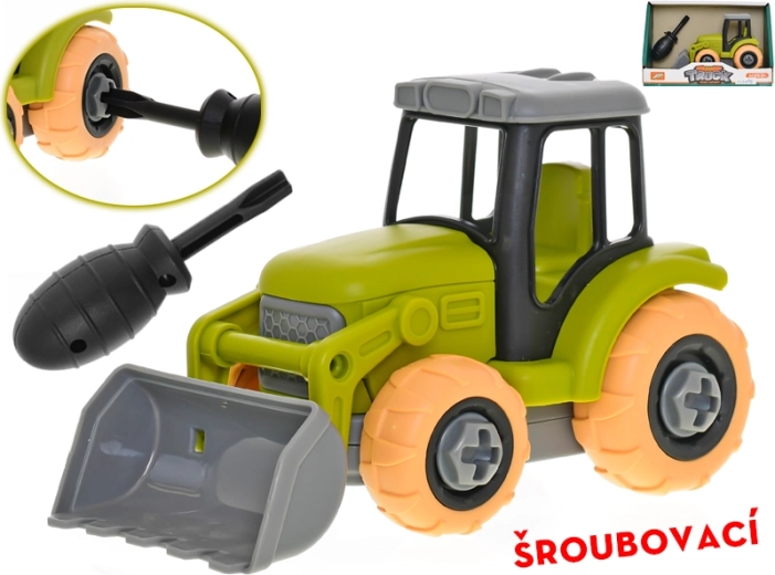 Screw-together tractor 14 cm with freewheel