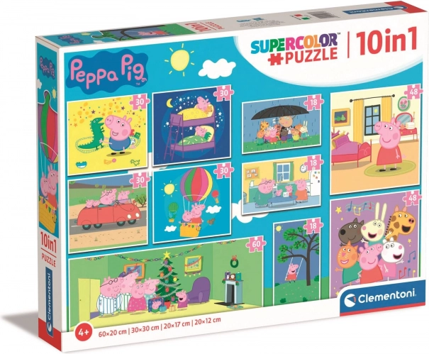 Puzzle Peppa Pig 10 in 1 by Clementoni