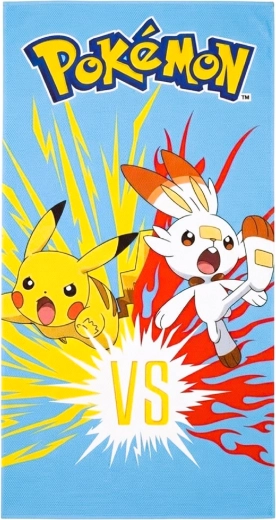 Quick-Drying Pokémon Pikachu and Scorbunny Towel