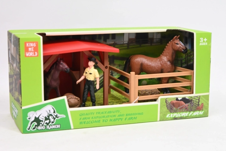 Figurine Play Set with Fence