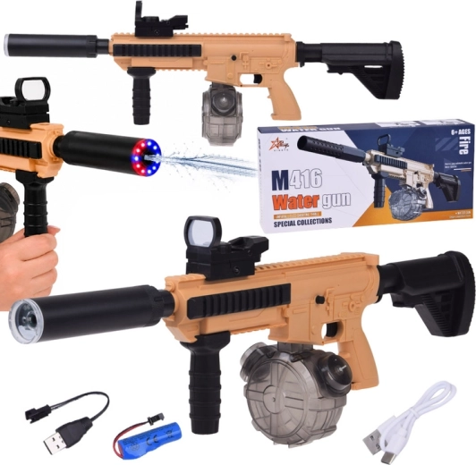Електрически воден пистолет M416 с LED осветление