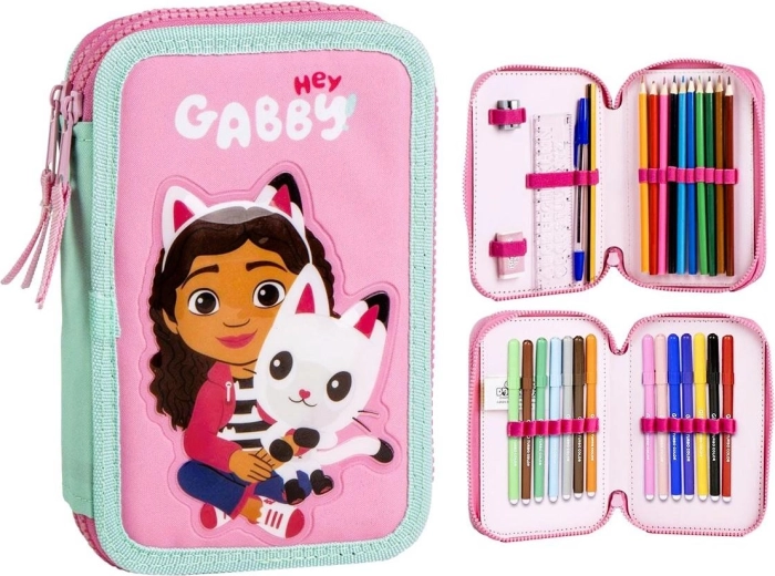 Оборудван триетажен несесер Gabby’s dollhouse - 1 брой