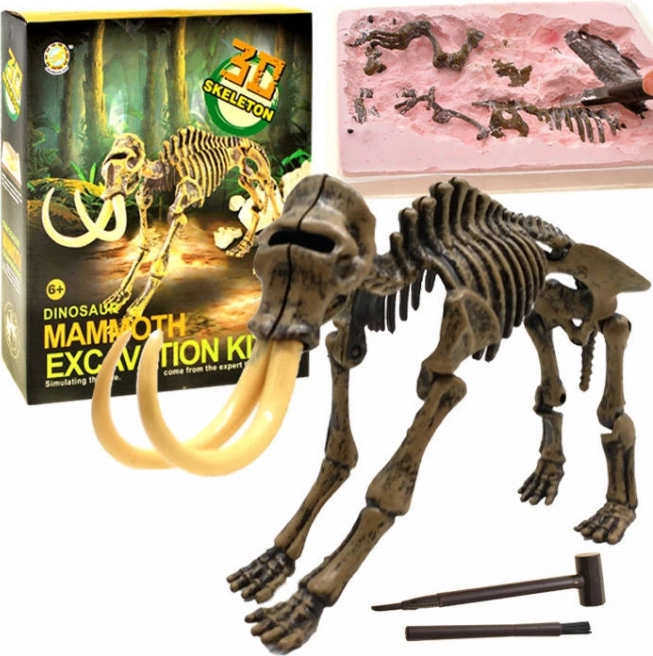 Excavation Kit with 3D Mammoth Skeleton – Mammoth
