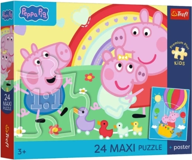 Children's puzzle Maxi PremPlus Kids Świnkowe dni - 1 piece