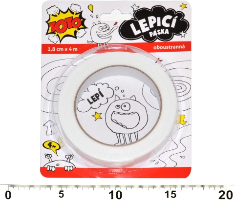 Двустранно лепяща лента 18 мм x 4 м