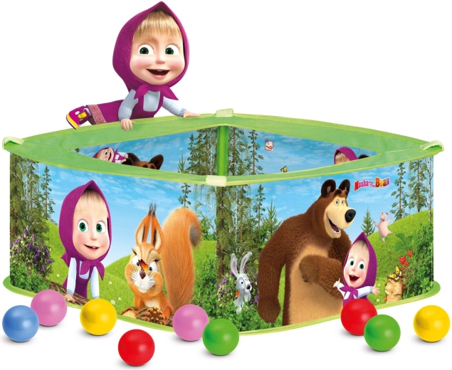 Bino Play Pool with Balls Masha and the Bear