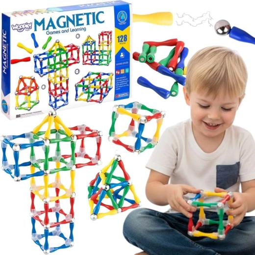 Магнитен конструктор Woopie 3D XXL с 128 части