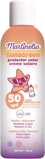 Детски слънцезащитен спрей Martinelia SPF 50 водоустойчив 200 мл - 1 брой