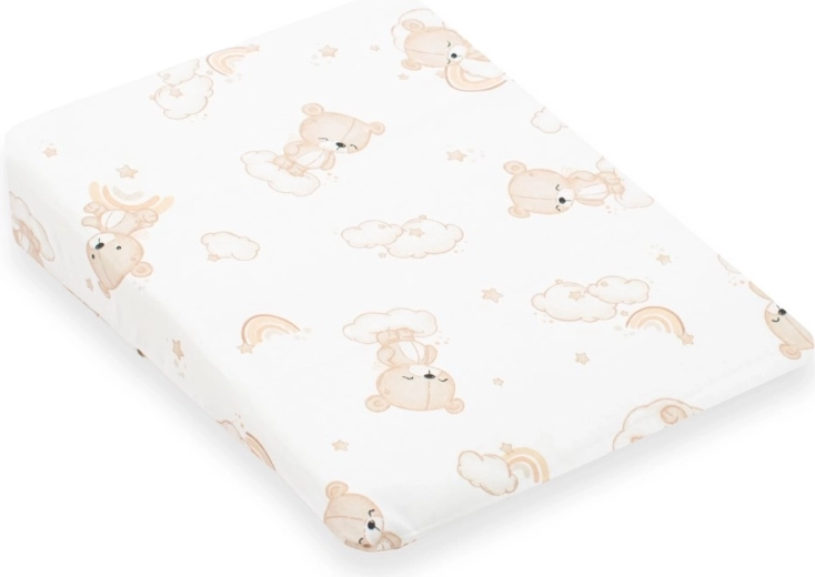 Калъф за детска възглавница – клин New Baby BASIC 30×37 см, мече бежов