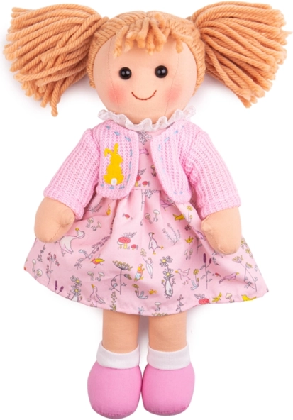 Платнена кукла Ела 34 см от Bigjigs Toys