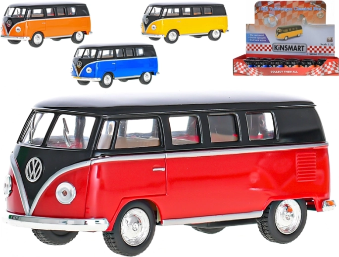 Метален модел на автобус Volkswagen Classical 1962 1:32