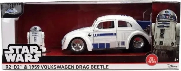 Jada Star Wars VW drag beetle r2-d2 1:24 с фигурка