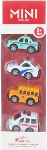 Set of Metal Toy Cars 4 pcs
