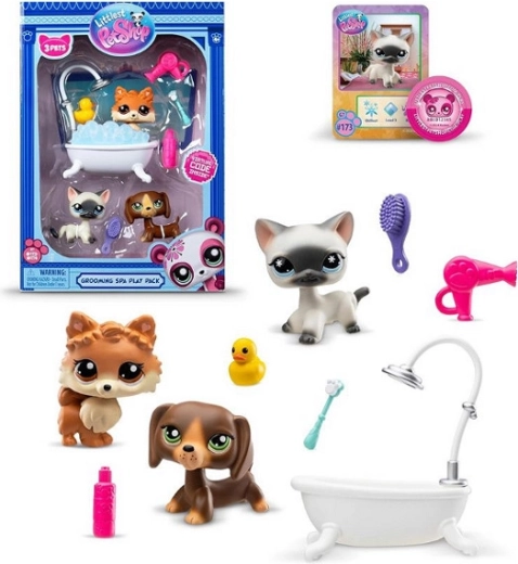 Littlest Pet Shop set G7 S3 SPA with 3 figures
