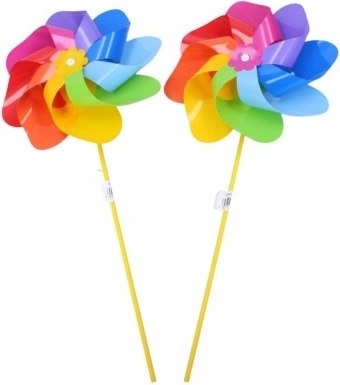 Цветна въртележка с дъгови листа