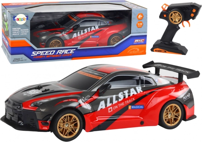 Голямо спортно RC авто с дистанционно 1:10 – червено