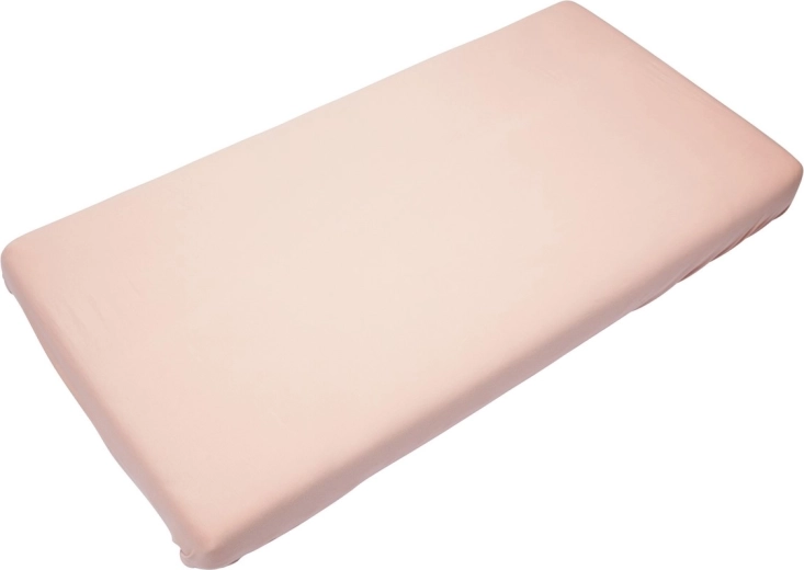 Timboo bamboo fitted sheet Soft 60 × 120 cm misty rose