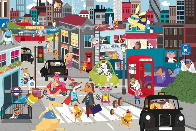Children's Puzzle Superhero City 36 Pieces