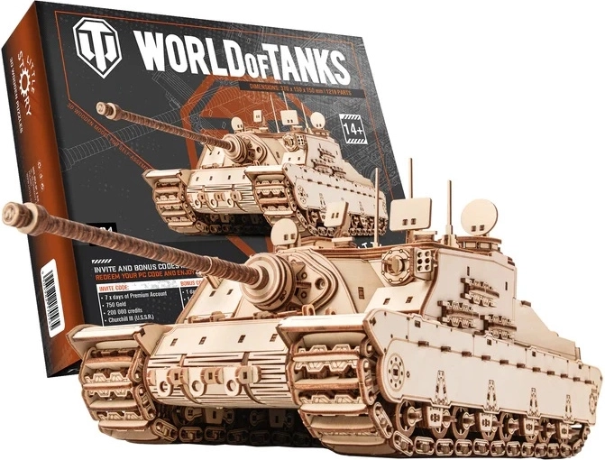 Little Story дървен 3D пъзел World of Tanks Tortoise