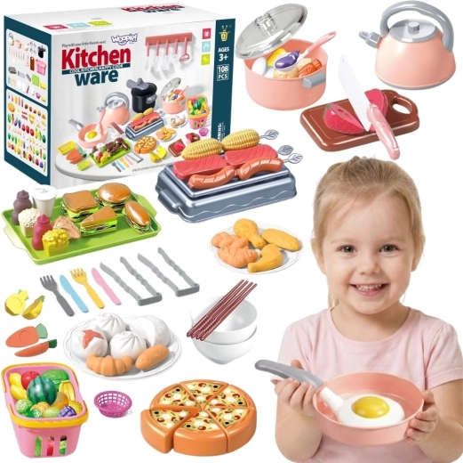 WOOPIE кухненски комплект за готвене за деца 108 части