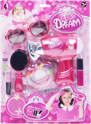 Pink cosmetic set for children