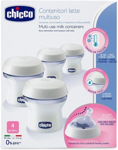 Chicco контейнери за кърма Natural Feeling 4 бр.