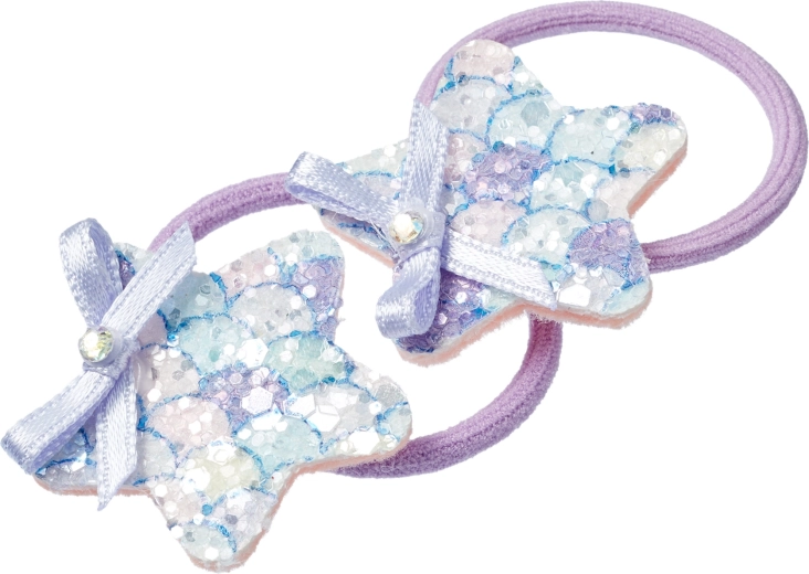 Souza! Zuse Hair Ties with Purple Star - 2 pcs