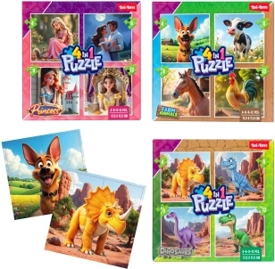 Puzzle 4 in 1 for the youngest