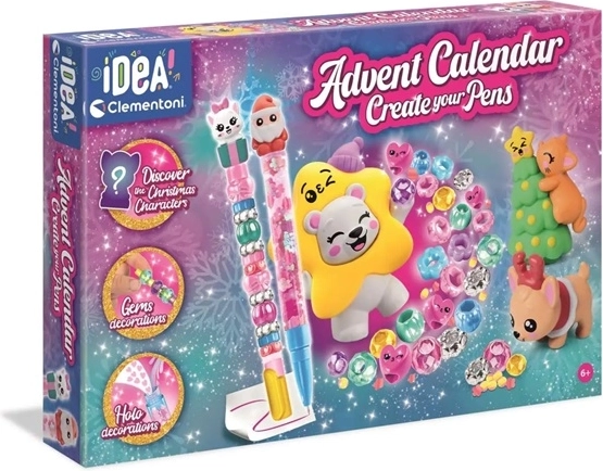 Адвентен календар Clementoni Idea Art създай свои собствени писалки