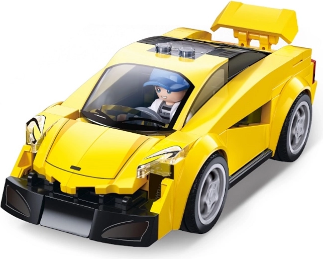 Sluban Metropolis Yellow Racing Car