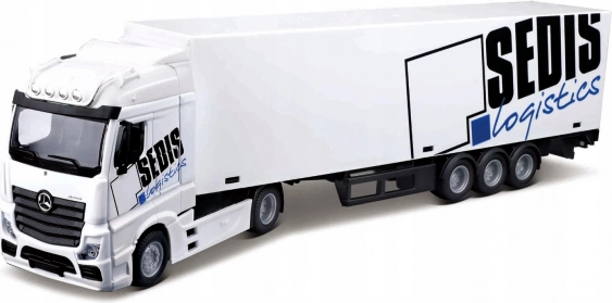Bburago Mercedes‑Benz Actros SEDIS Logistics 1:43 с мотокар и аксесоари