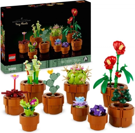 LEGO Botanicals малки растения 10329 – декоративни стайни растения от тухлички