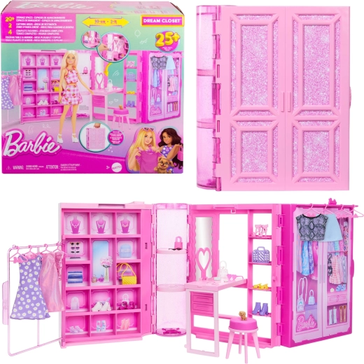 Barbie Dream Closet portable wardrobe with more than 25 accessories